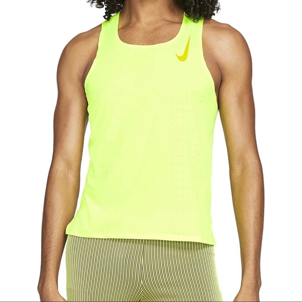 NWT Nike AeroSwift Dri-FIT Perforated Men's Running Singlet Tank (Medium)